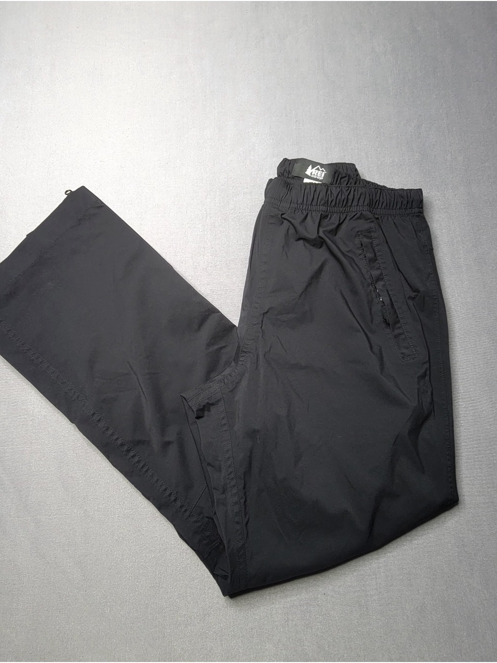 REI.CO.OP youth lightweight rain pants color Black unkle zip size m